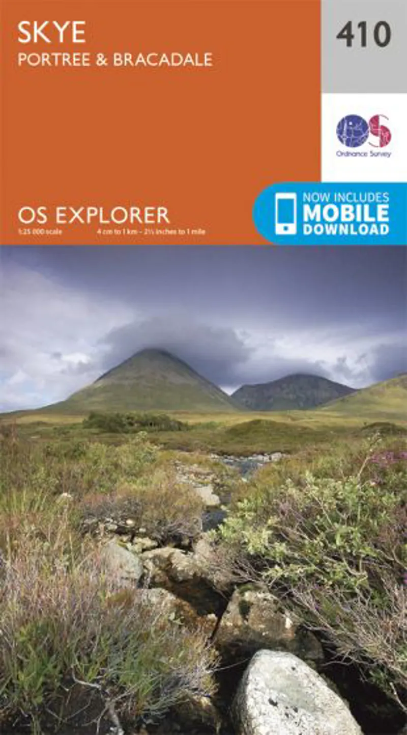 OS Explorer Map 410 - Skye - Portree and Bracadale